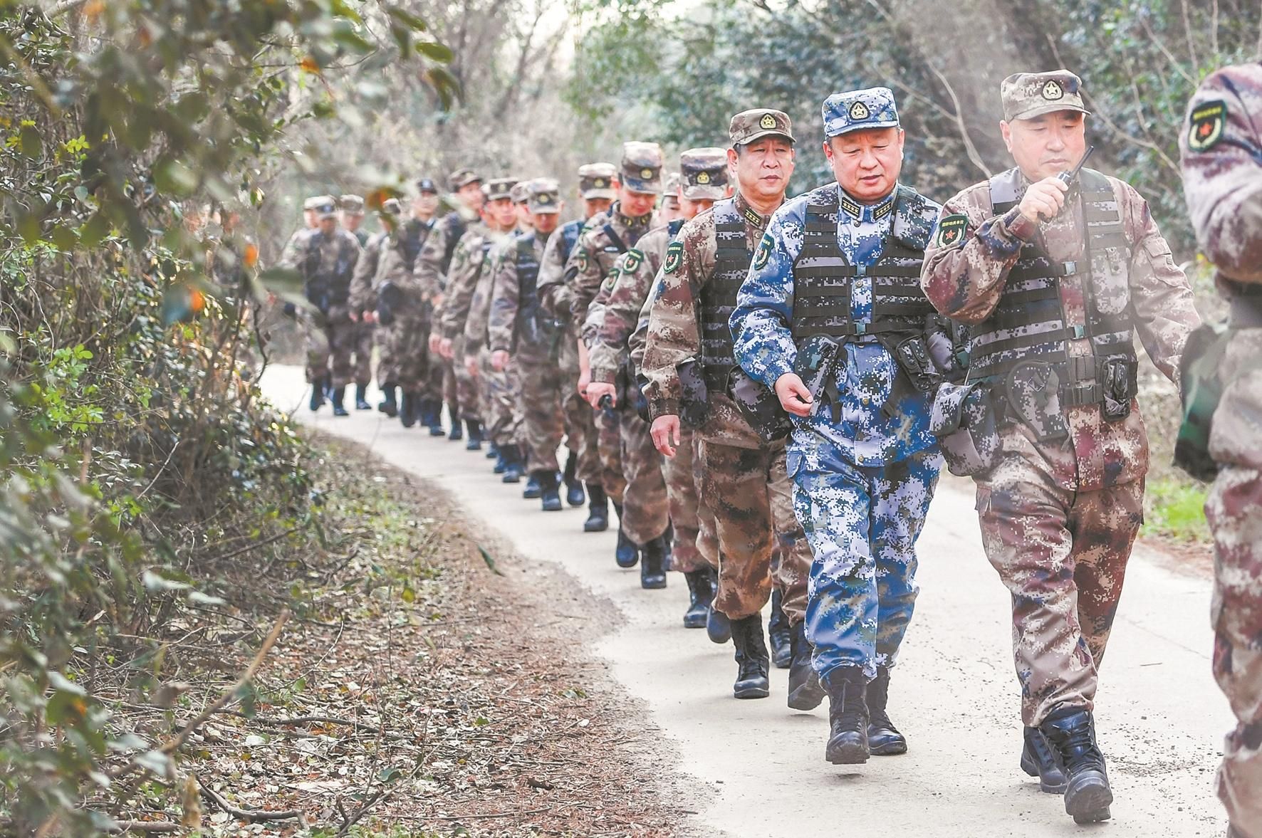 中军帐踏寒练兵