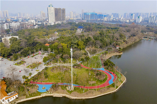 荊州市中山公園打造5000余平方米特色生態園林景觀