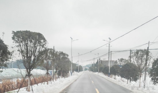 省道S356董家垅-朱新线路口9.3公里，都清理到边，路面不见雪 高桥镇.jpg