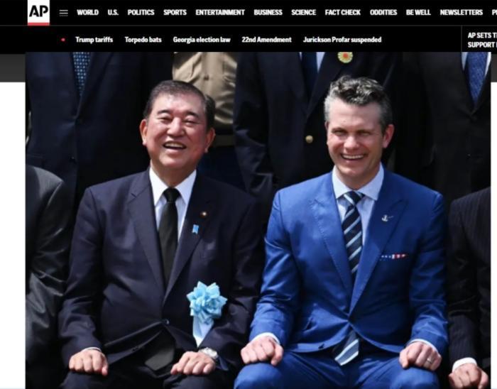 美国国防部长称赞日本军队在第二次世界大战中