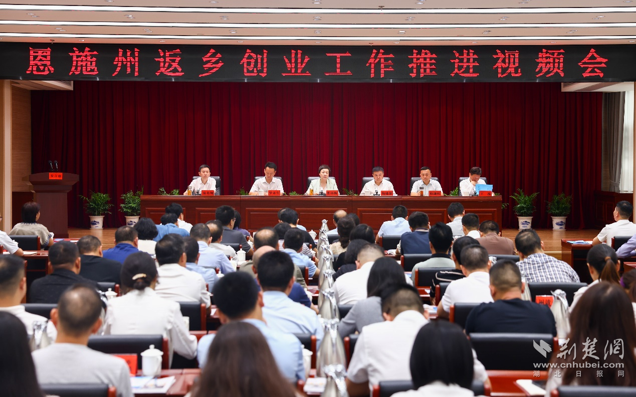 恩施州返乡创业工作推进视频会现场。.png.png
