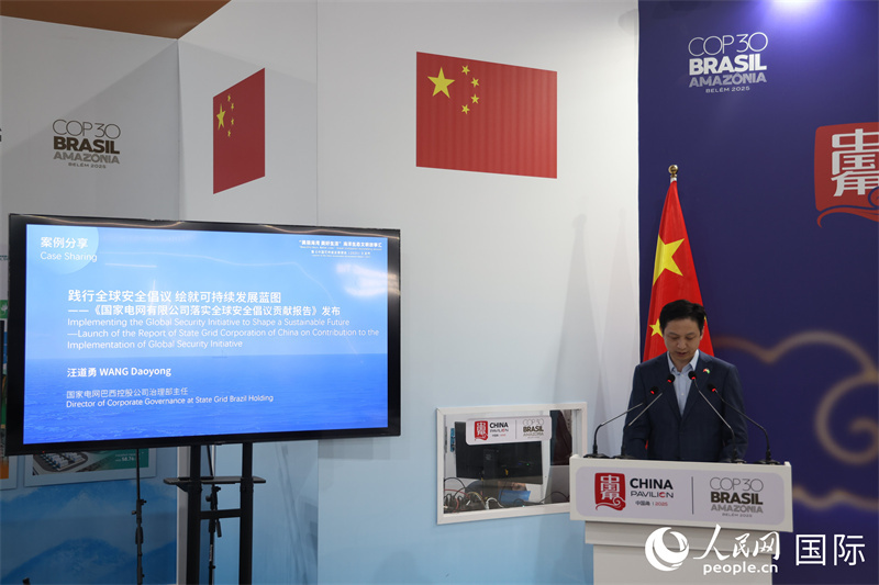 国家电网在COP30中国角发布《全球安全倡议实施贡