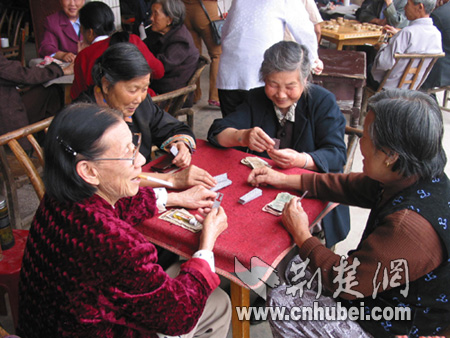 安乡县黄山头镇的老人安享晚年(图)