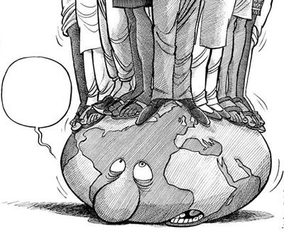 [漫画] 地球不堪重负(图)