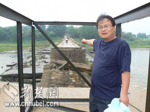 连续报道:孝昌白沙简易桥日夜施工 将于7日恢复通行
