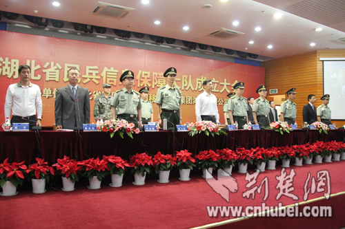 湖北省民兵信息保障大队成立 移动信息化
