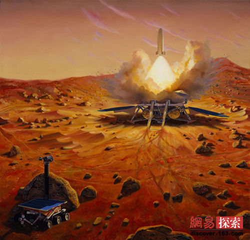 画家描绘的火星样本返回任务