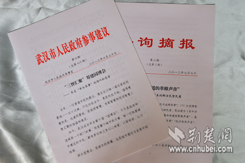 [新世纪新文物]武汉布衣参事:市民参政领全国风