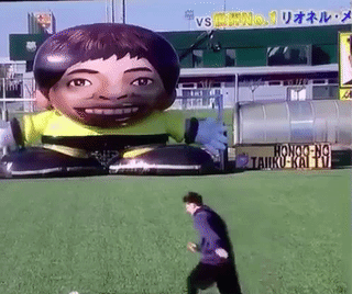 梅西大战充气娃娃高难度破门