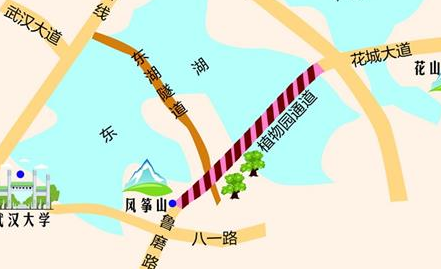 武汉东湖将建植物园湖底通道 与东湖隧道互通