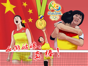 中国女排里约夺冠