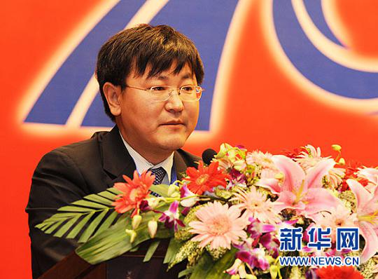 图为中国网络电视台副总经理问永刚发言。新华社 杨磊摄