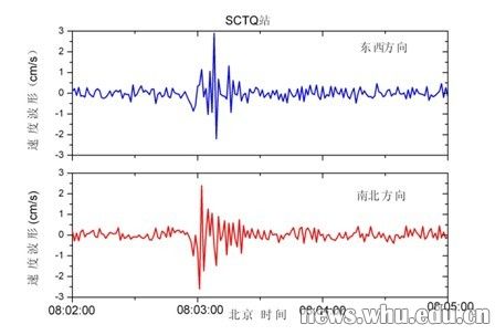 武汉大学定位系统捕获雅安地震信号-荆楚网 w