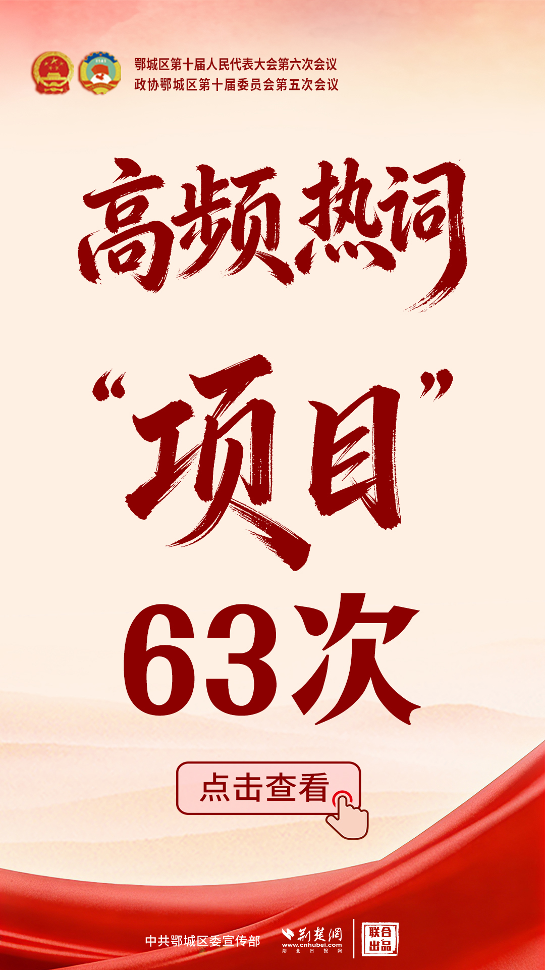 鄂城两会·互动海报 | 高频“热词” 滚烫鄂城