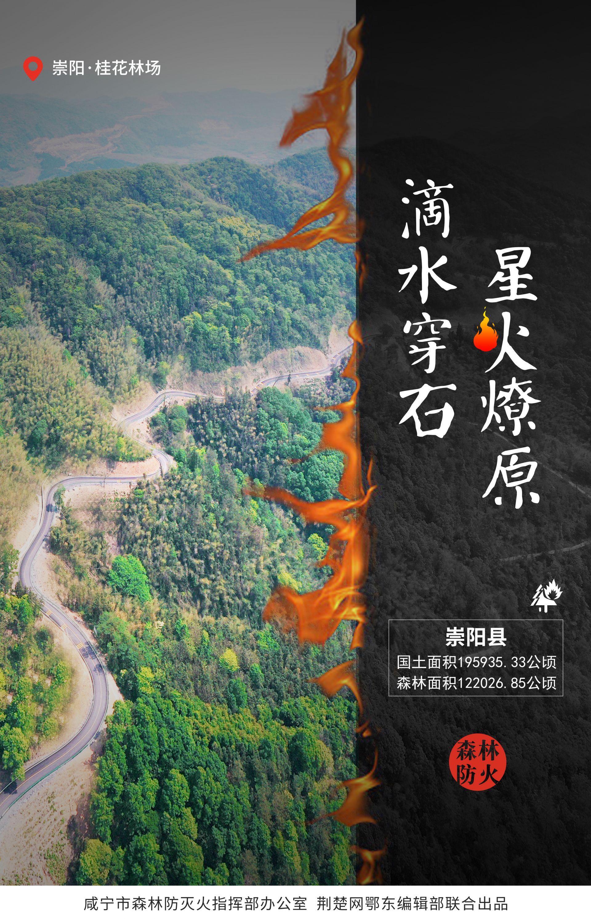 创意海报 | 防火警钟长鸣,咸宁山林常青-荆楚网-湖北日报网