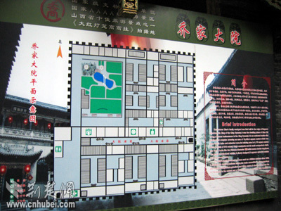 乔家大院平面示意图