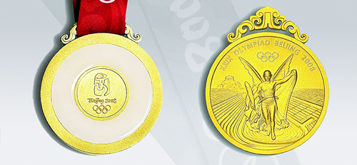 北京奥运会奖牌式样正式发布(图)