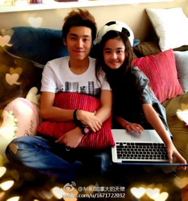 12岁嫩模miki和80后张木易热恋 曝张木易miki私照