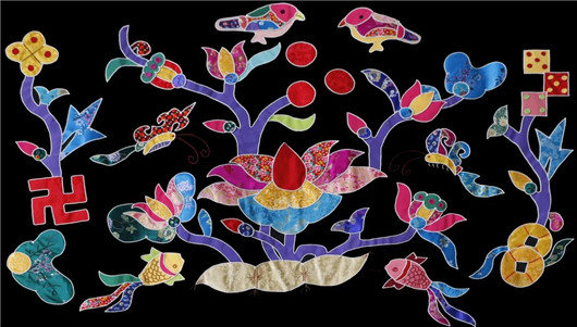 妙布可言国家级非物质文化遗产阳新布贴特展